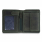 Кожаный бумажник Visconti 709 Oil Green развернутый вид 