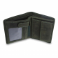 Кожаный бумажник Visconti 709 Oil Green вид отделений для купюр 