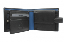 Бумажник Visconti PM102 Black/Cobalt.