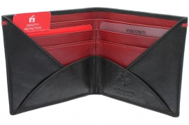 Бумажник Visconti VSL28 Black Red.