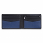 Кожаный бумажник Visconti VSL20 Black/cobalt открытый вид 