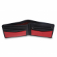 Кожаный бумажник Visconti VSL20 Black/Red вид отделений для купюр