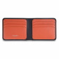 Кожаный бумажник Visconti VSL35 Black/Orange открытый вид 