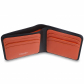 Кожаный бумажник Visconti VSL35 Black/Orange вид отделений для купюр 