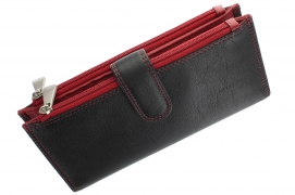Visconti CD-23 Jade Black/Red. Купить кожаный кошелёк в фирменном магазине.