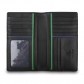 Бумажник Visconti BD-12 Black/Cobalt/Green в раскрытом виде