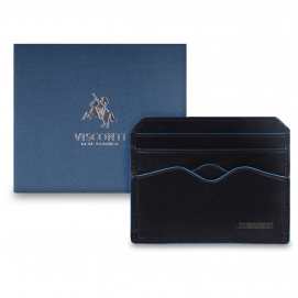 Кожаны картхолдер Visconti ALP83 Black с коробкой 