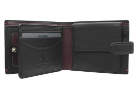 Бумажник Visconti AP63 Black/Burgundy.