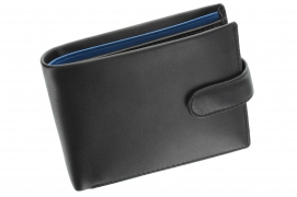 Бумажник Visconti PM100 Vincent Black/Cobalt