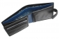 Бумажник Visconti PM102 Black/Cobalt. Отделения для купюр.