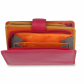 Кожаный кошелек  Visconti RB51 Orange multi вид отделения для монет