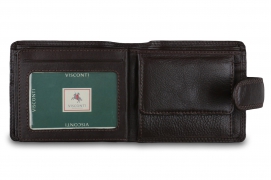 Бумажник кожаный Visconti Strand HT13 Choc. www.ViscontiBags.ru 