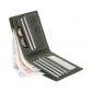 Бумажник Visconti 707 Oil Green. Отделения для купюр