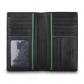 Бумажник Visconti BD-12 Black/Cobalt/Green в раскрытом виде